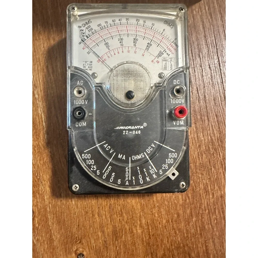 Vintage Micronta Multitester 20,000 OHMs Volt Radio Shack With Box 22-046